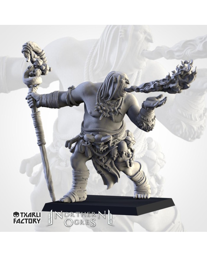 Ogre Shaman of Northern Ogres - A|Txarli Factory Miniatures|Northern Ogres