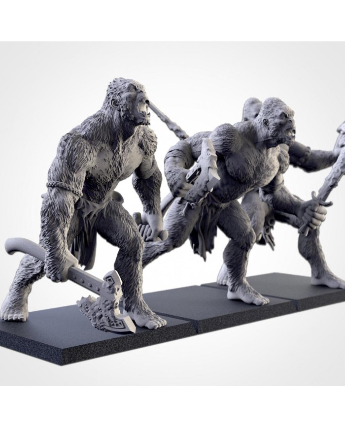 Yetis de los Ogros del Norte (x3)|Txarli Factory Miniatures|Ogros del Norte