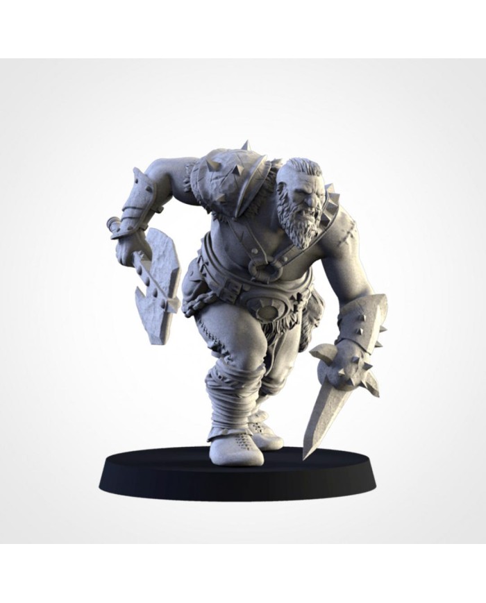 Tribe Ogres of Northern Ogres (x6)|Txarli Factory Miniatures|Northern Ogres