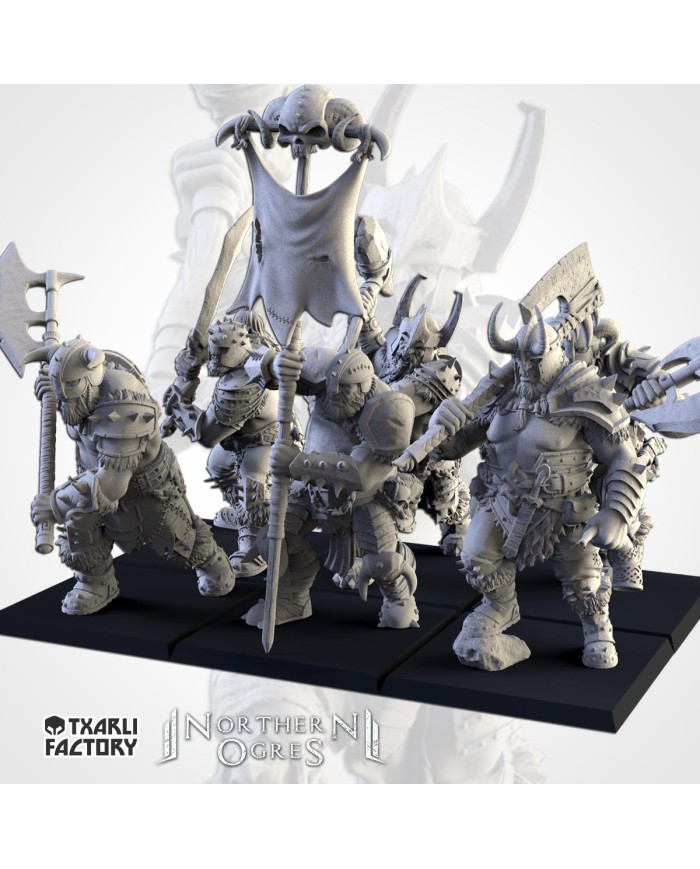 Ogros Thugs de los Ogros del Norte (x6)|Txarli Factory Miniatures|Ogros del Norte