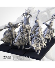 Caballería Ogro Tusker de los Ogros del Norte (x6)|Txarli Factory Miniatures|Ogros del Norte