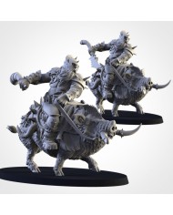 Caballería Ogro Tusker de los Ogros del Norte (x6)|Txarli Factory Miniatures|Ogros del Norte
