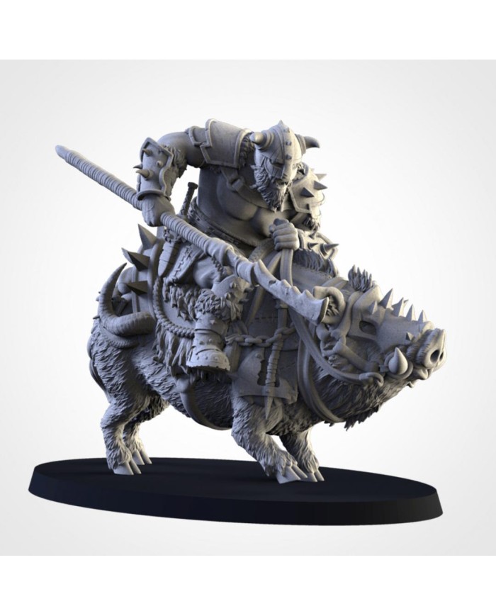 Caballería Ogro Tusker de los Ogros del Norte (x6)|Txarli Factory Miniatures|Ogros del Norte