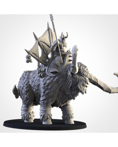 Northern Ogres - Hero on Rock Aurochs - 1 Mini