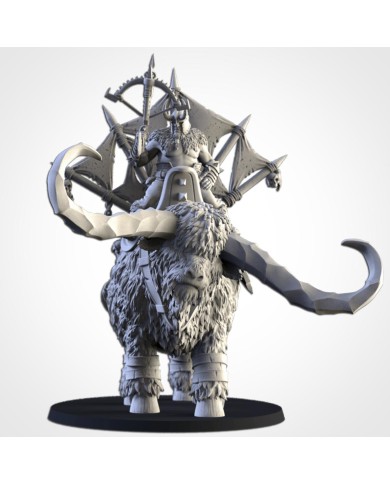 Northern Ogres - Hero on Rock Aurochs - 1 Mini