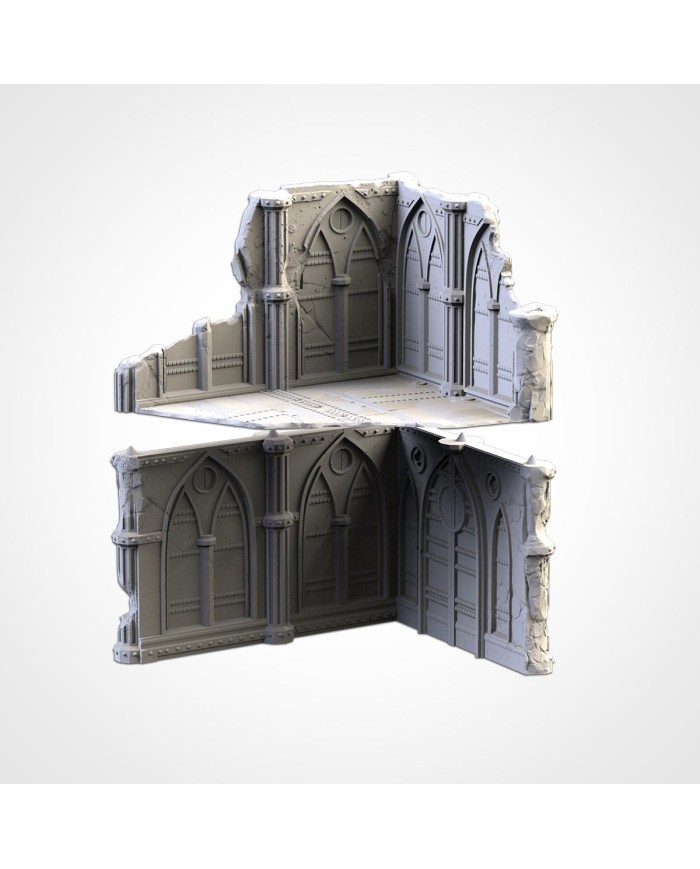 Grimdark Cathedral Ruins (8"x6,5") - A