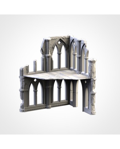 Grimdark Cathedral Ruins (8"x6,5") - B