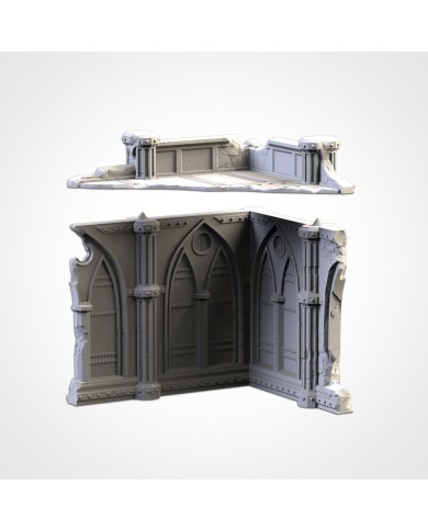 Grimdark Cathedral Ruins (6"x5,5") - A