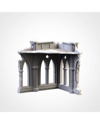 Grimdark Cathedral Ruins  (6"x5,5") - B