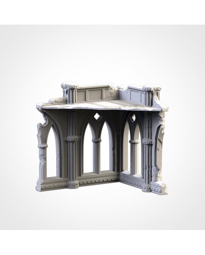 Grimdark Cathedral Ruins  (6"x5,5") - B