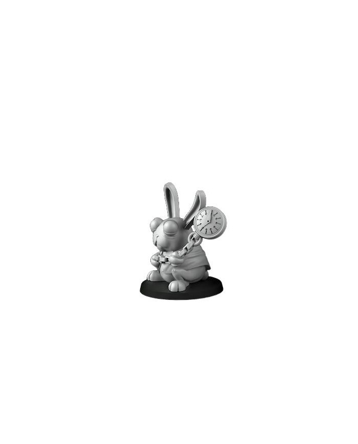 White Rabbit with Clock - 1 Mini