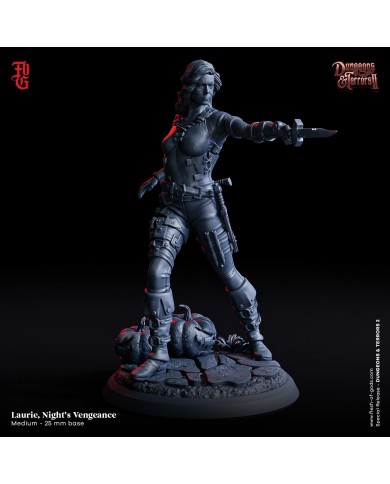 Dungeons and Terrors - Laurie, Night's Vengeance - 1 Mini