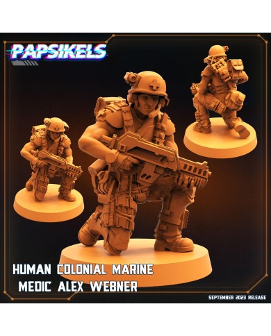 Human Colonial Marine - Medic Alex Webner - 1 Mini