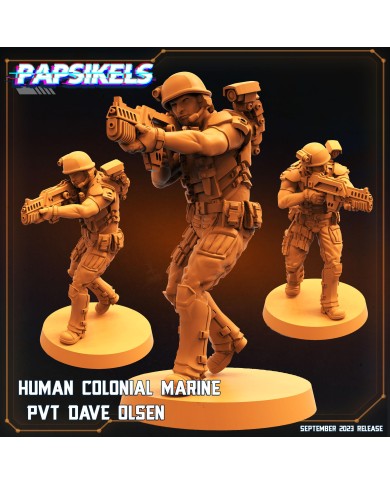 Human Colonial Marine - PVT Dave Olsen - 1 Mini