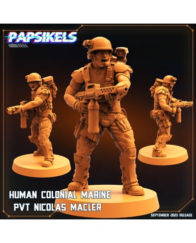 Human Colonial Marine - PVT Nicolas Macler - 1 Mini