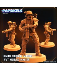 Human Colonial Marine - PFC Draydon - 1 Mini