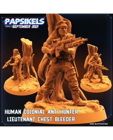 Marine Anti Cazador - Teniente Chest Bleeder - A - 1 Mini