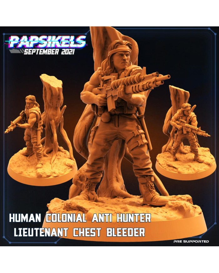 Marine Anti Cazador - Teniente Chest Bleeder - A - 1 Mini