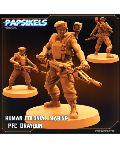 Colonial Marine - PFC - Draydon - 1 Mini