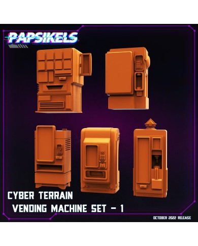 Máquinas de Vending - Set A - 5 Minis