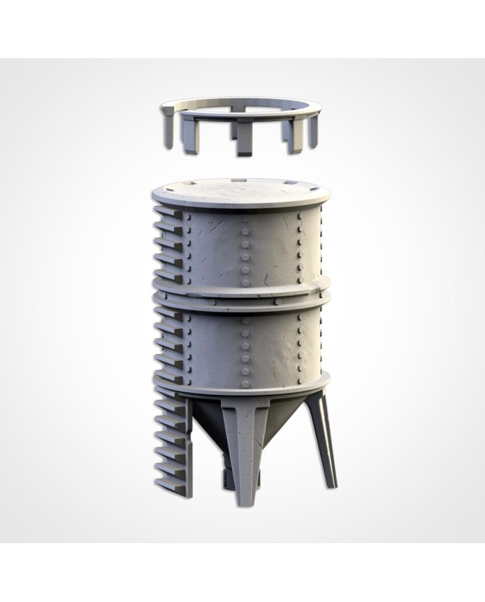 Silo de Metal con Escaleras|Txarli Factory|Escenografía de Cultivos