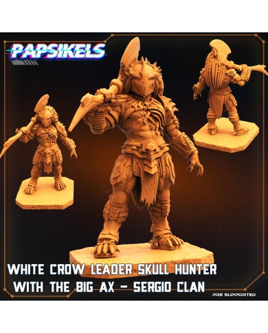 Skull Hunter - Elder - White Crow Leader - A - 1 Mini