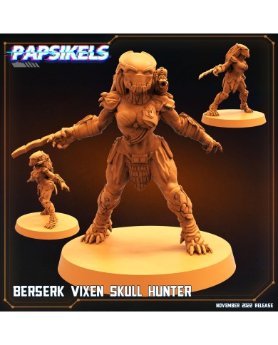 Skull Hunter - Cazador - Berserker Vixen - 1 Mini