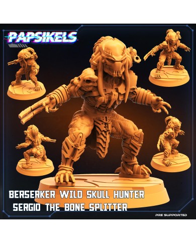 Skull Hunter - Cazador - Berserker Salvaje - 1 Mini