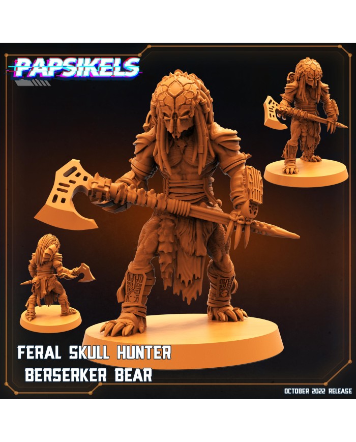 Skull Hunter - Berserker Salvaje - Oso - 1 Mini