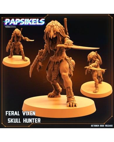 Skull Hunter - Feral Berserker - Vixen - B - 1 Mini