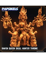 Skull Hunter - White Crow Leader in Throne - 1 Mini
