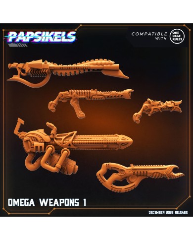 Omega - Weapons - Set A - 5 Minis
