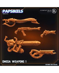 Omega - Armas - Set A - 5 Minis