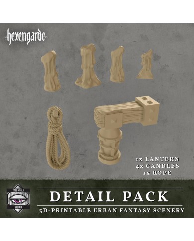 Lantern, Candles and Rope of Hexengarde City