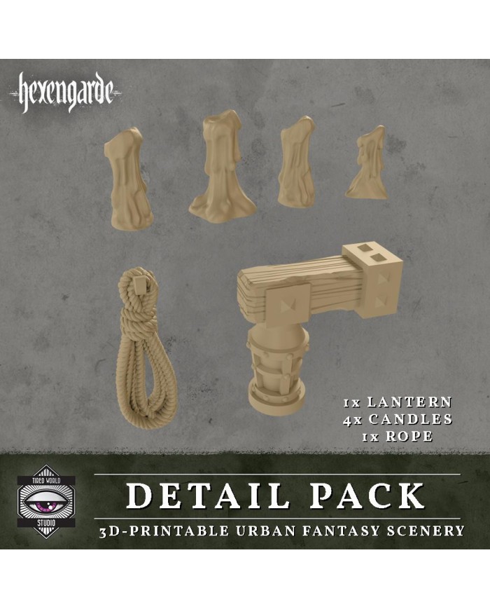 Ciudad de Hexengarde - Farol, velas y cuerda