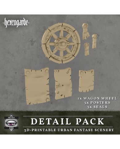 Hexengarde City - Wagon Wheel, Posters and Seals