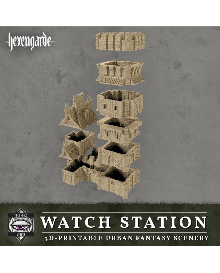 Watch Office Building of Hexengarde City|Tired World Studio|Mordheim Terrain