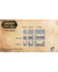 Kingdom of Durak Deep - Inward Wall (30 degrees)|Conquest Creations|Durak Deep Terrain