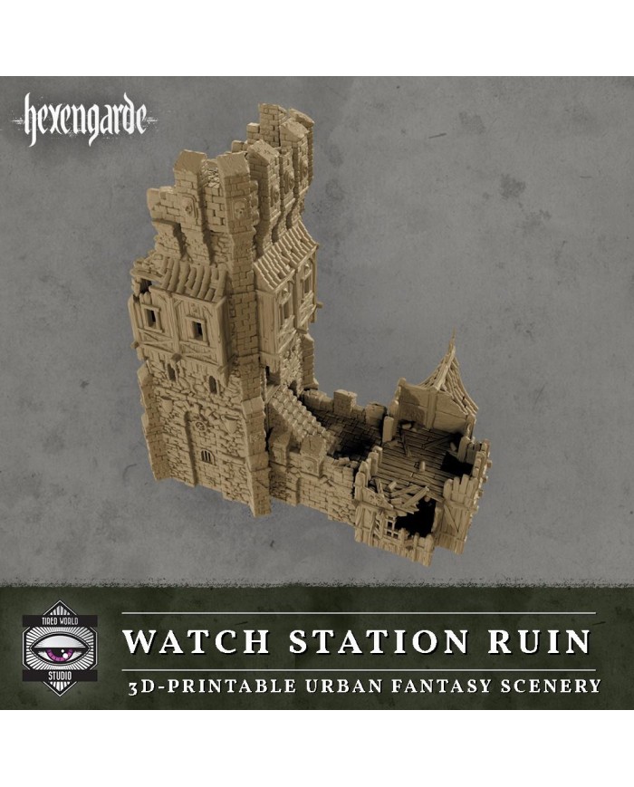 Ruinas de la Oficina de Vigilancia de Hexengarde|Tired World Studio|Escenografia Mordheim