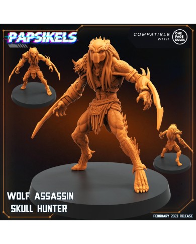 Skull Hunter - Wolf Assassin - 1 Mini