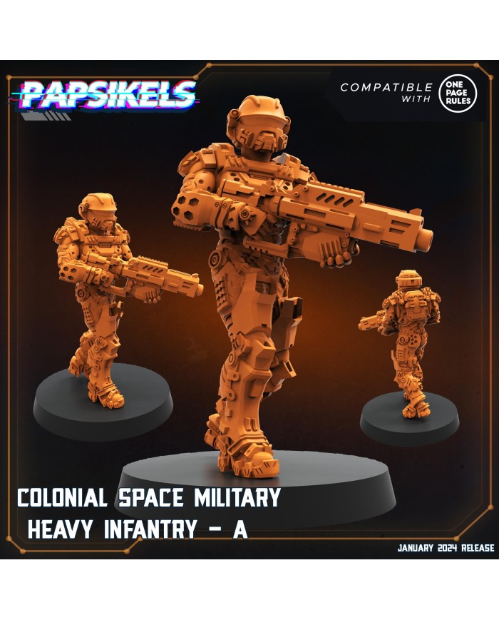 Colonial Space Military - Heavy Infantry - A - 1 Mini