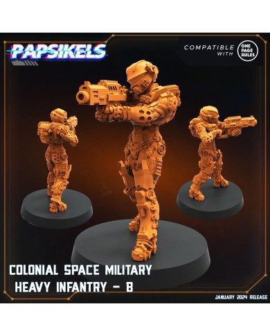 Colonial Space Military - Heavy Infantry - B - 1 Mini