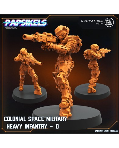 Colonial Space Military - Heavy Infantry - D - 1 Mini