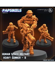 Colonial Space Military - Heavy Gunner - B - 1 Mini