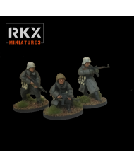 Alemanes - Infantería de Invierno - HQ - 2 Minis