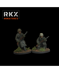 German Winter Infantry with Rifles - 2 Minis