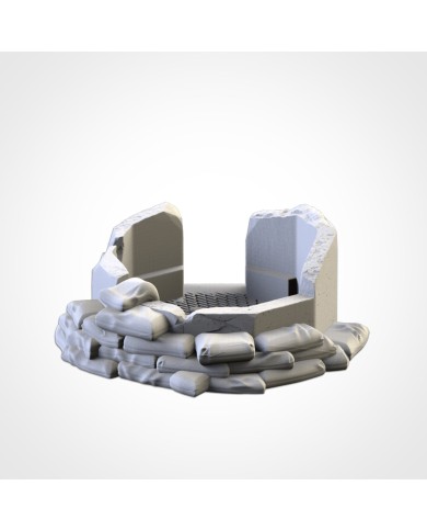 Military Bunker Ruins - Model 01