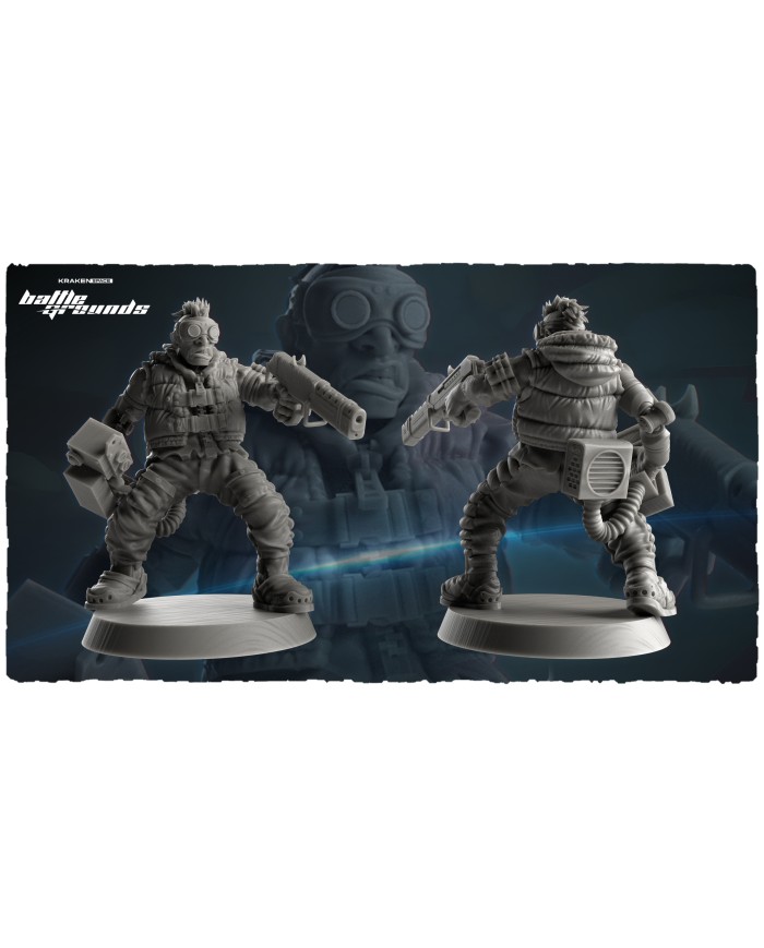 Band of Space Smugglers (x4) - A|Kraken 3D Studios|Smuggler Warbands