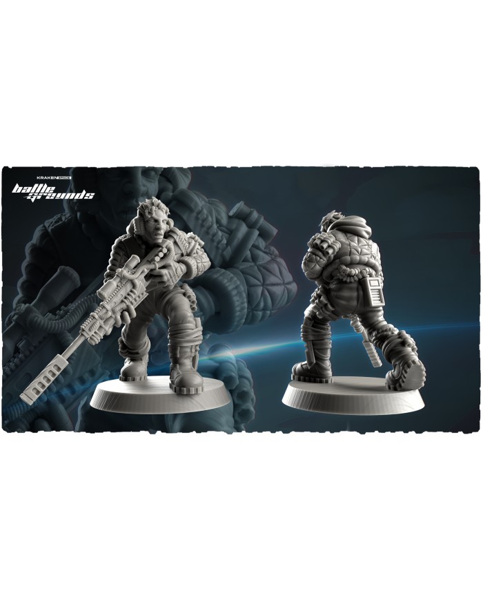 Band of Space Smugglers (x4) - A|Kraken 3D Studios|Smuggler Warbands