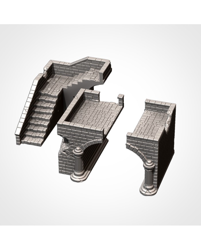 Puente Medieval con Escaleras|Txarli Factory|Escenografía de Puentes